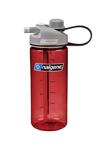 NALGENE Multidrink, Red /Gray Cap Tritan Water Bottle