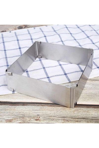 Nar kalıp Narkalıp Square Adjustable Cake Mold 20x40ccm Depth 6cm
