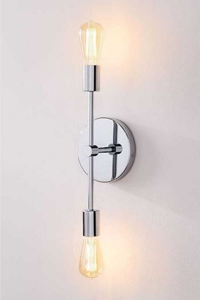 BSA LIGHTING Anka 2 Piece Chrome Sconce
