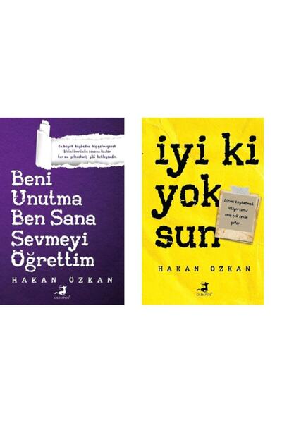 Olimpos Yayınları Beni Unutma Ben Sana Sevmeyi Öğrettim - Hakan Özkan , Iyi Ki Yoksun- Hakan Özkan 2 Kitap Set