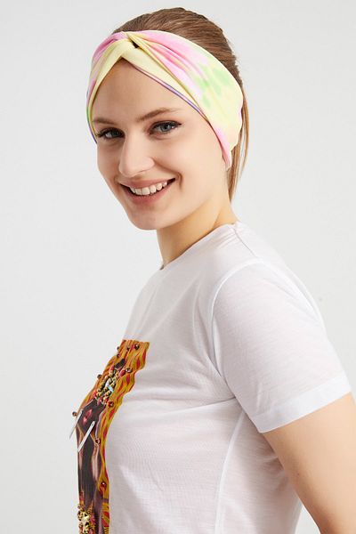 Butikgiz Batik Nature, Boutique Design Women's Bandana Hair Band, Extra Soft, Flexible Natural, Combed Cotton