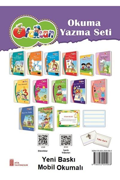 Ata Yayıncılık 1. Sınıf Afacan Okuma Yazma 2023-2024 Seti
