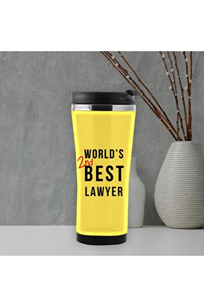 HediyeSec Dünyanın En Iyi 2. Avukatı Termos Mug