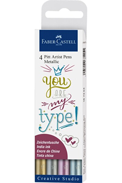 Faber Castell PITT ΣΕΤ ΜΕΤΑΛΛΙΚΩΝ ΜΑΡΚΑΔΟΡΩΝ ΚΑΛΛΙΤΕΧΝΩΝ 4 ΤΕΜΑΧΙΩΝ FABER-CAS...