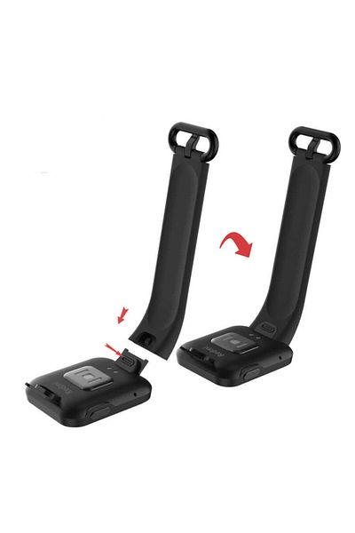 Nezih Case ساعة ذكية متوافقة مع ساعة Xiaomi Mi Watch Lite ذات سوار كلاسيكي باللون الأسود