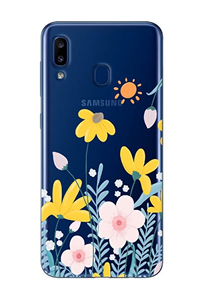 Spoyi Samsung Galaxy A20 - A30 Spring Tasarımlı Süper Şeffaf Telefon Kılıfı