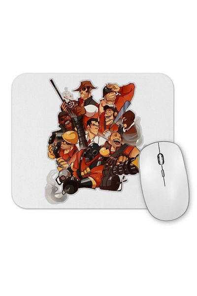 Baskı Dükkanı Mousepad Team Fortress 2 Echipă Roșie