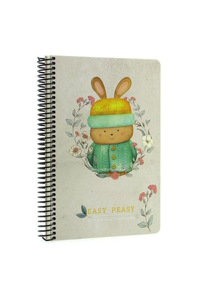 Gıpta Easy Notes A4 100 Sheets Lined Spiral Paper Cover Notebook