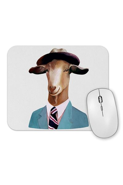 Baskı Dükkanı Mouse Pad Suslu Goat Graphic