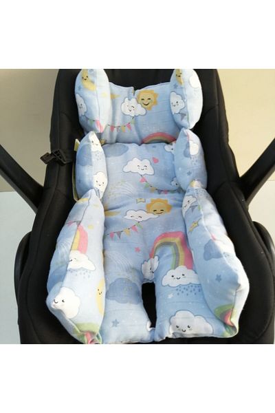 Babies Dream Muslin Fabric Stroller Cover and Cushion