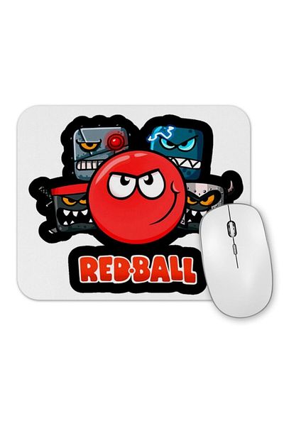 Baskı Dükkanı Red Ball 4 The Crew Mouse Pad Adesivo