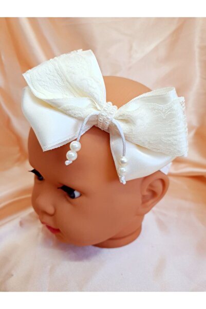 Melkady Aksesuar Melkady 086ad - Baby Headband with Bow - 0-4 Months