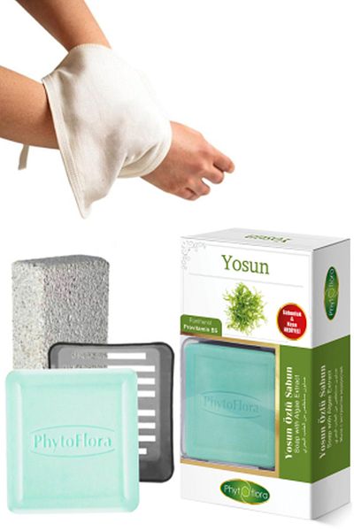 Phytoflora صابون الأعشاب البحرية وفرك الحمام، موزع الصابون الصلب