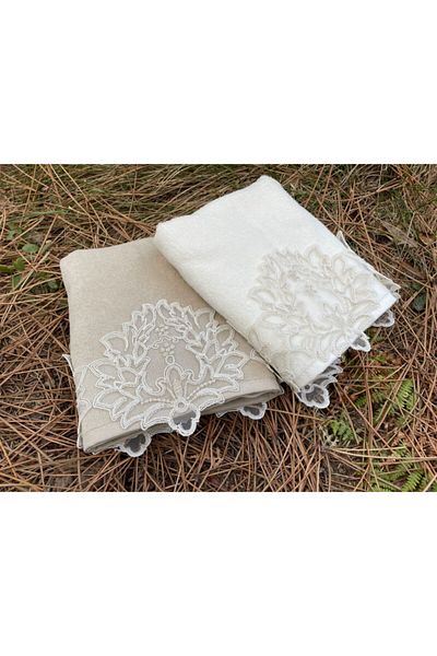 Çeyiz Bahçesi Σετ πετσετών βελούδινο Fairy 2 τεμαχίων 50&90