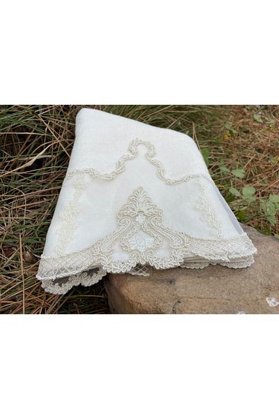 Çeyiz Bahçesi Βελούδινη πετσέτα Mountain Cream 50&90