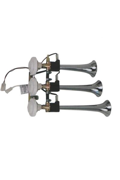 Genel Markalar Hido Üç Borulu Krom Arap Korna Saydırmalı 12v