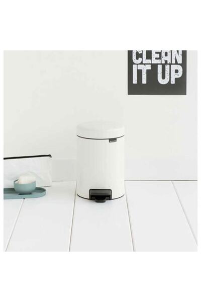 Brabantia Bra 112126 White Pedal Garbage Bucket 3L