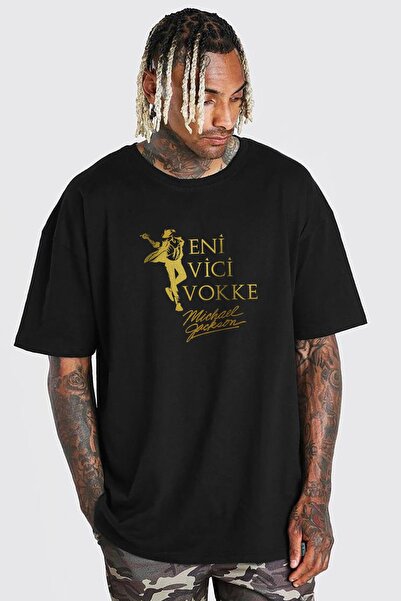 Eni Vici Vokke Baskılı Beyaz Premium Oversize Tişört