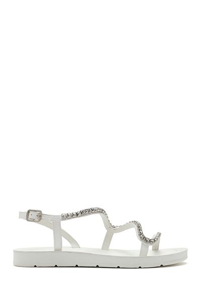 Derimod Women's White Stone Sandals 25Sfe464114
