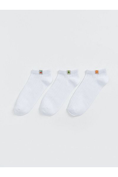 LC Waikiki Printed Women's Booties Socks 3-Pack