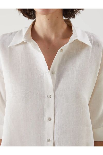 LC Waikiki Oversize Linen Women's Shirt