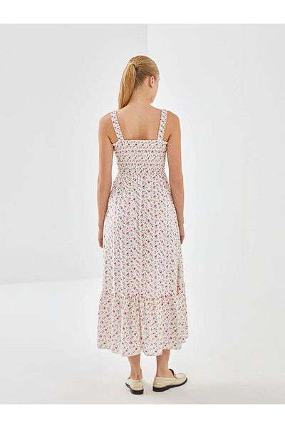LC Waikiki Square Neck Floral Women's Dress