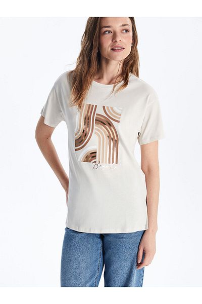 LC Waikiki Crew Neck Printed Women's T-Shirt