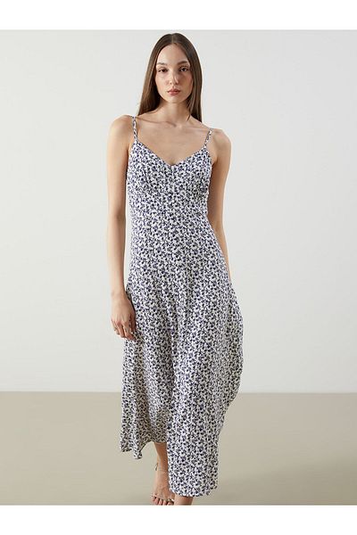 LC Waikiki Floral φόρεμα με λαιμόκοψη V