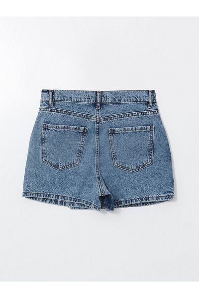 LC Waikiki Standard Fit Women's Jean Shorts Skirt