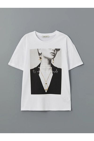 LC Waikiki Crew Neck Printed Women's T-Shirt
