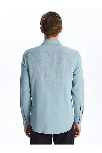 LC Waikiki Slim Fit μακρυμάνικο ανδρικό πουκάμισο Oxford