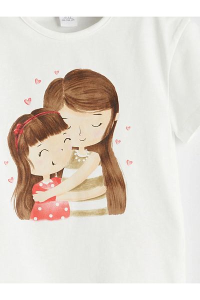 LC Waikiki Printed Girl's T-Shirt and Leggings 2-Pack