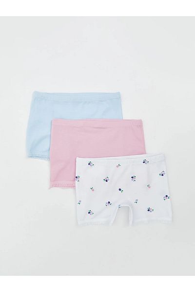 LC Waikiki Printed Girl's Boxer Set of 3