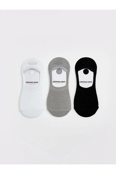 LC Waikiki Women's Plain Ballerina Socks 3-Pack