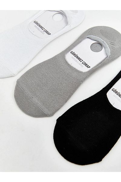 LC Waikiki Women's Plain Ballerina Socks 3-Pack