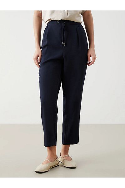 LC Waikiki Carrot Cut Women's Trousers with Elastic Waist