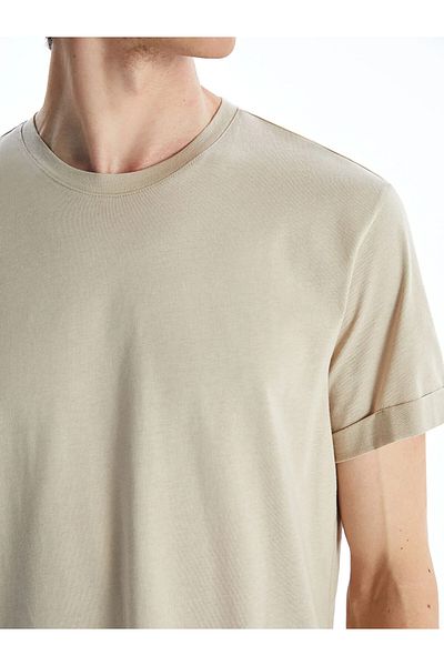 LC Waikiki Ανδρικό T-Shirt από βαμβακερό χτενισμένο λαιμό