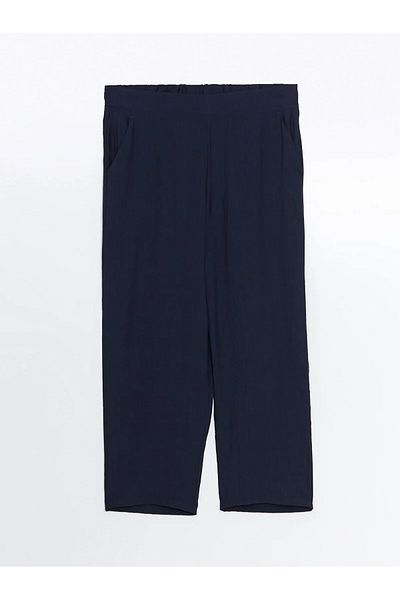 LC Waikiki Elastic Waist Textured Women's Trousers