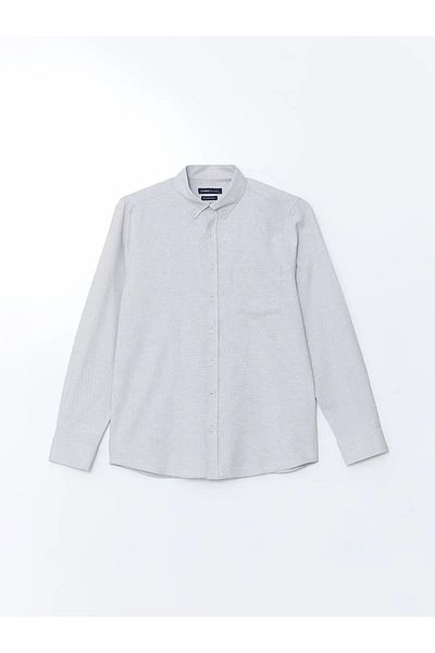 LC Waikiki Regular Fit Long Sleeve Dobby Men's Shirt