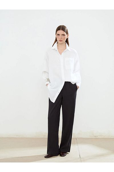 LC Waikiki Cămașă de damă oversize din in