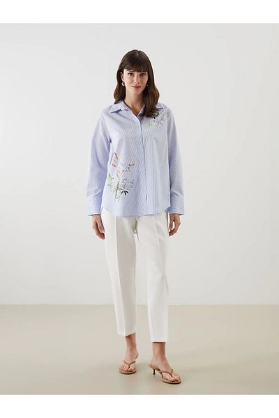 LC Waikiki Cămașă de damă din popelin floral
