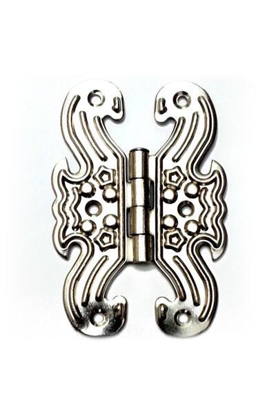 Skygo Decorative, Sheet Butterfly Hinge - Large, Nickel, 1 Piece
