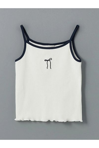 LC Waikiki Crew Neck Girls Crop T-Shirt and Tank Top
