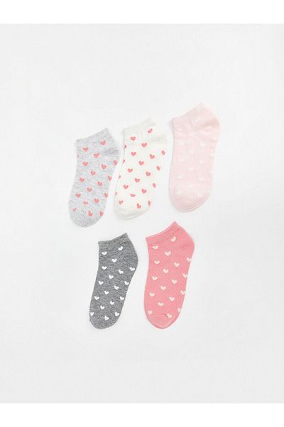 LC Waikiki Patterned Women's Booties Socks 5-Pack