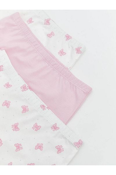 LC Waikiki Bow Printed Girl's Boxer 3-Piece