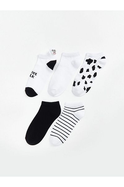 LC Waikiki Patterned Women's Booties Socks 5-Pack