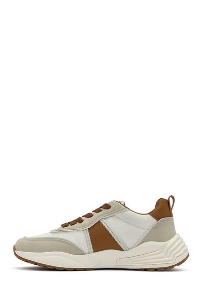 Derimod Acbc X Leathermod Men's Tan Lace-Up Thick Sole Sneaker 25Sfd78066F