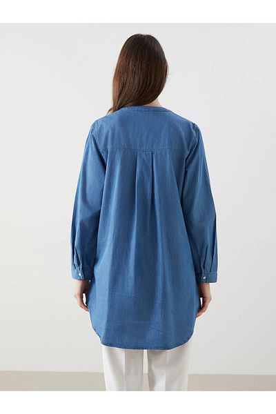 LC Waikiki Tunica de jeans pentru dama cu decolteu