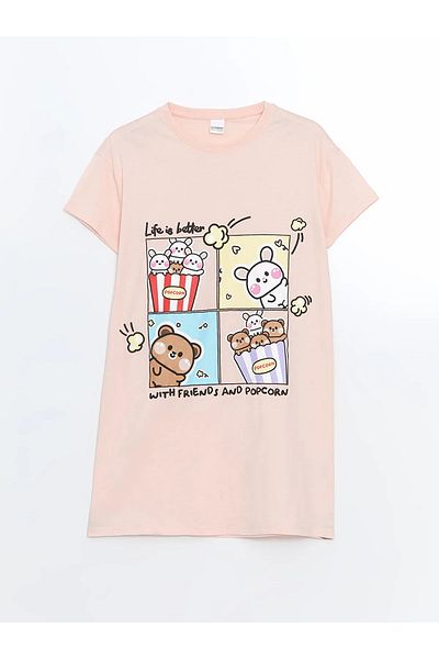 LC Waikiki Crew Neck Girl's Nightgown