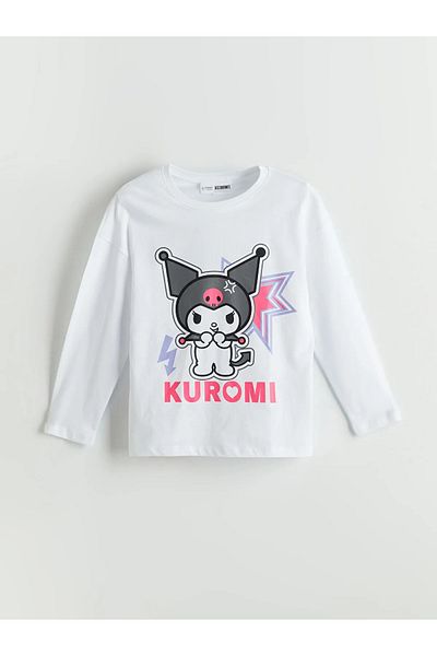 LC Waikiki Σετ πιτζάμες για κορίτσια με στάμπα Kuromi με λαιμόκοψη